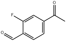 Benzaldehyde, 4-acetyl-2-fluoro- Struktur