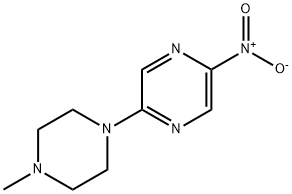 Pyrazine, 2-(4-methyl-1-piperazinyl)-5-nitro- Struktur