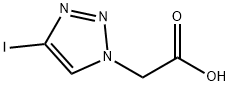 1H-1,2,3-Triazole-1-acetic acid, 4-iodo- Struktur