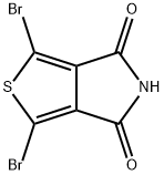 4H-Thieno[3,4-c]pyrrole-4,6(5H)-dione, 1,3-dibromo- Struktur