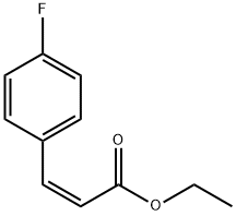 2-Propenoic acid, 3-(4-fluorophenyl)-, ethyl ester, (2Z)- Struktur