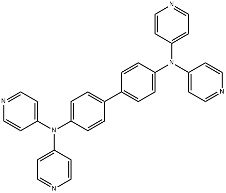 [1,1'-Biphenyl]-4,4'-diamine, N4,N4,N4',N4'-tetra-4-pyridinyl- Struktur