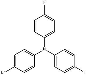 Benzenamine, 4-bromo-N,N-bis(4-fluorophenyl)- Struktur