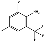 Benzenamine, 2-bromo-4-methyl-6-(trifluoromethyl)- Struktur