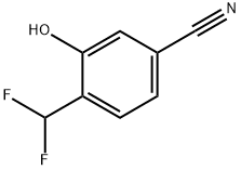 Benzonitrile, 4-(difluoromethyl)-3-hydroxy- Struktur