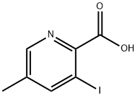 2-Pyridinecarboxylic acid, 3-iodo-5-methyl- Struktur