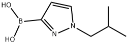 Boronic acid, B-[1-(2-methylpropyl)-1H-pyrazol-3-yl]- Struktur