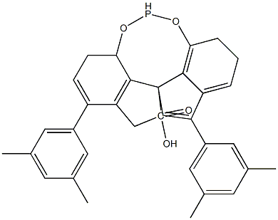 (11aS)-5-oxide-3,7-bis(3,5-diMethylphenyl)-10,11,12,13-tetrahydro-5-hydroxy-Diindeno[7,1-de:1',7'-fg][1,3,2]dioxaphosphocin Struktur