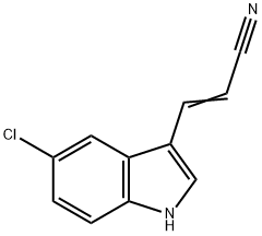 2-Propenenitrile, 3-(5-chloro-1H-indol-3-yl)- Struktur