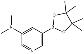 5-(dimethylamino)pyridin-3-ylboronic acid Struktur