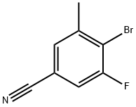 Benzonitrile, 4-bromo-3-fluoro-5-methyl- Struktur