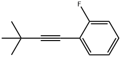 Benzene, 1-(3,3-dimethyl-1-butyn-1-yl)-2-fluoro- Struktur