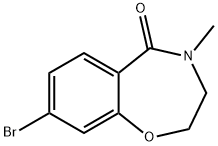 1,4-Benzoxazepin-5(2H)-one, 8-bromo-3,4-dihydro-4-methyl- Struktur