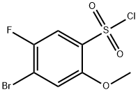 Benzenesulfonyl chloride, 4-bromo-5-fluoro-2-methoxy- Struktur