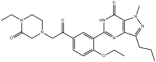 Oxohongdenafil Struktur