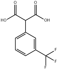 Propanedioic acid, 2-[3-(trifluoromethyl)phenyl]- Struktur