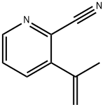 2-Pyridinecarbonitrile, 3-(1-methylethenyl)- Struktur