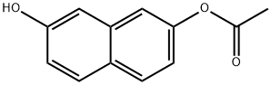 7-hydroxynaphthalen-2-yl acetate Struktur