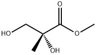 Propanoic acid, 2,3-dihydroxy-2-methyl-, methyl ester, (2R)- Struktur