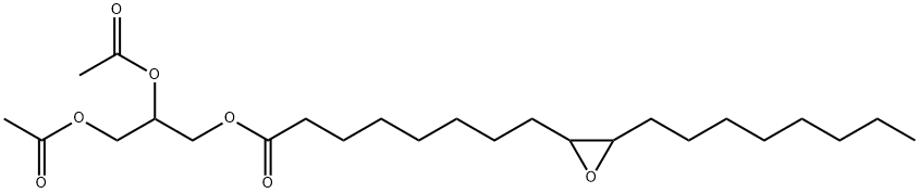 Glycery 1,2-diacetate-3-(9,10-)epoxyoctadecanate Struktur