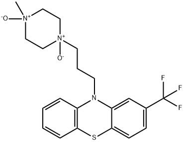 10H-Phenothiazine, 10-[3-(4-methyl-1,4-dioxido-1-piperazinyl)propyl]-2-(trifluoromethyl)- Struktur