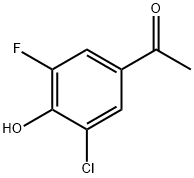 Ethanone, 1-(3-chloro-5-fluoro-4-hydroxyphenyl)- Struktur