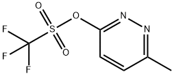 Methanesulfonic acid, 1,1,1-trifluoro-, 6-methyl-3-pyridazinyl ester Struktur