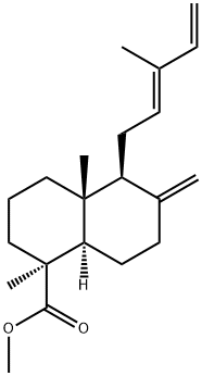 (12E)-Labda-8(17),12,14-triene-19-oic acid methyl ester Struktur