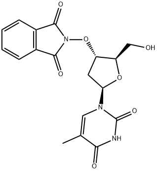 3'-O-(1,3-dihydro-1,3-dioxo-2H-isoindol-2-yl)-Thymidine Struktur