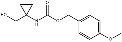 Carbamic acid, N-[1-(hydroxymethyl)cyclopropyl]-, (4-methoxyphenyl)methyl ester Struktur