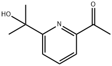 Ethanone, 1-[6-(1-hydroxy-1-methylethyl)-2-pyridinyl]- Struktur