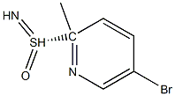 Sulfoximine, S-(5-bromo-2-pyridinyl)-S-2-methyl- Struktur