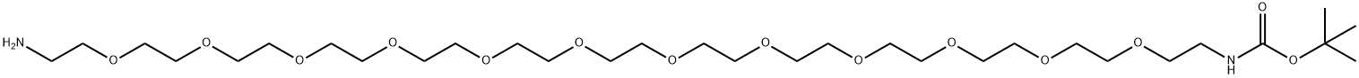 BocNH-PEG12-CH2CH2NH2 Struktur