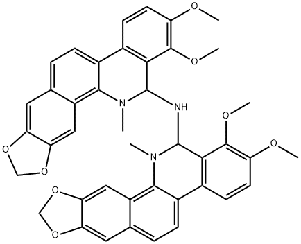 bis[6-(5,6-dihydrochelerythrinyl)]amine Struktur