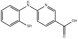 6-<N-(2-mercaptophenyl)>aminopyridine-3-carboxylic acid Struktur