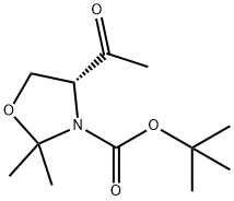 (R)-tert-Butyl 4-acetyl-2,2-dimethyloxazolidine-3-carboxylate 結(jié)構(gòu)式