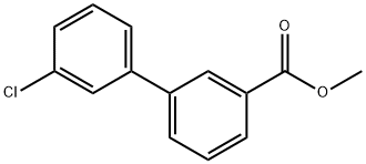 [1,1'-Biphenyl]-3-carboxylic acid, 3'-chloro-, methyl ester Struktur