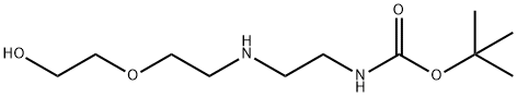 Carbamic acid, N-[2-[[2-(2-hydroxyethoxy)ethyl]amino]ethyl]-, 1,1-dimethylethyl ester Struktur