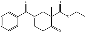 3-Piperidinecarboxylic acid, 1-benzoyl-3-methyl-4-oxo-, ethyl ester