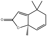 5,7aα-Dihydro-4,4,7a-trimethylbenzofuran-2(4H)-one Struktur