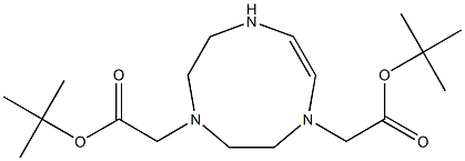 tert-butyl 2-[4-[2-[(2-methylpropan-2-yl)oxy]-2-oxoethyl]-1,4,7-triazonan-1-yl]acetate Struktur