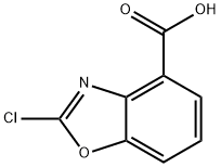 4-Benzoxazolecarboxylic acid, 2-chloro- Struktur