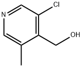 4-Pyridinemethanol, 3-chloro-5-methyl- Struktur