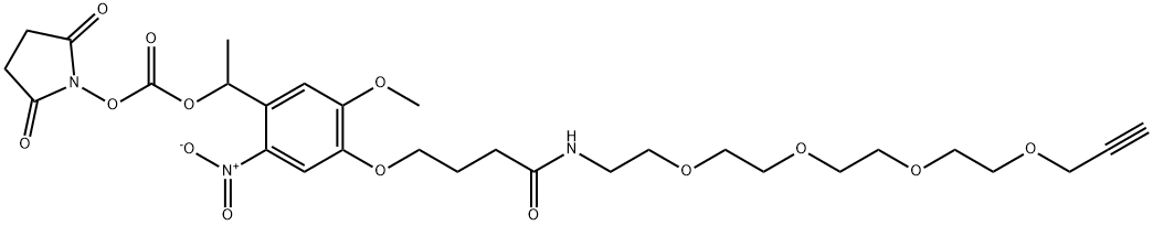 PC Alkyne-PEG4-NHS carbonate ester Struktur