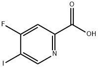 2-Pyridinecarboxylic acid, 4-fluoro-5-iodo- Struktur