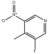 Pyridine, 3-fluoro-4-methyl-5-nitro- Struktur