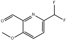 2-Pyridinecarboxaldehyde, 6-(difluoromethyl)-3-methoxy- Struktur