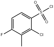 Benzenesulfonyl chloride, 2-chloro-4-fluoro-3-methyl- Struktur