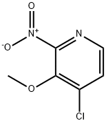 Pyridine, 4-chloro-3-methoxy-2-nitro- Struktur