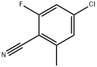 Benzonitrile, 4-chloro-2-fluoro-6-methyl- Struktur